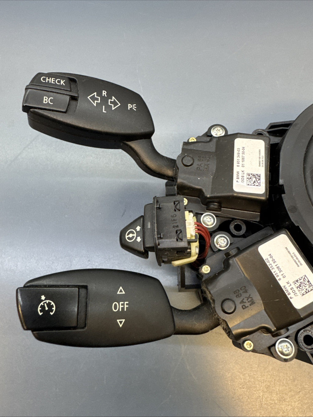 2007-2012 BMW 525I 535i TURN SIGNAL WIPER SWITCH COLUMN UNIT 9115162