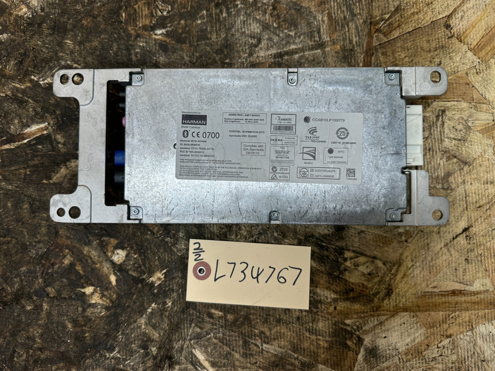 BMW 2008-2017 F22 F30 F0X F1X F25 TELEMATICS CONTROL MODULE OEM 9257154