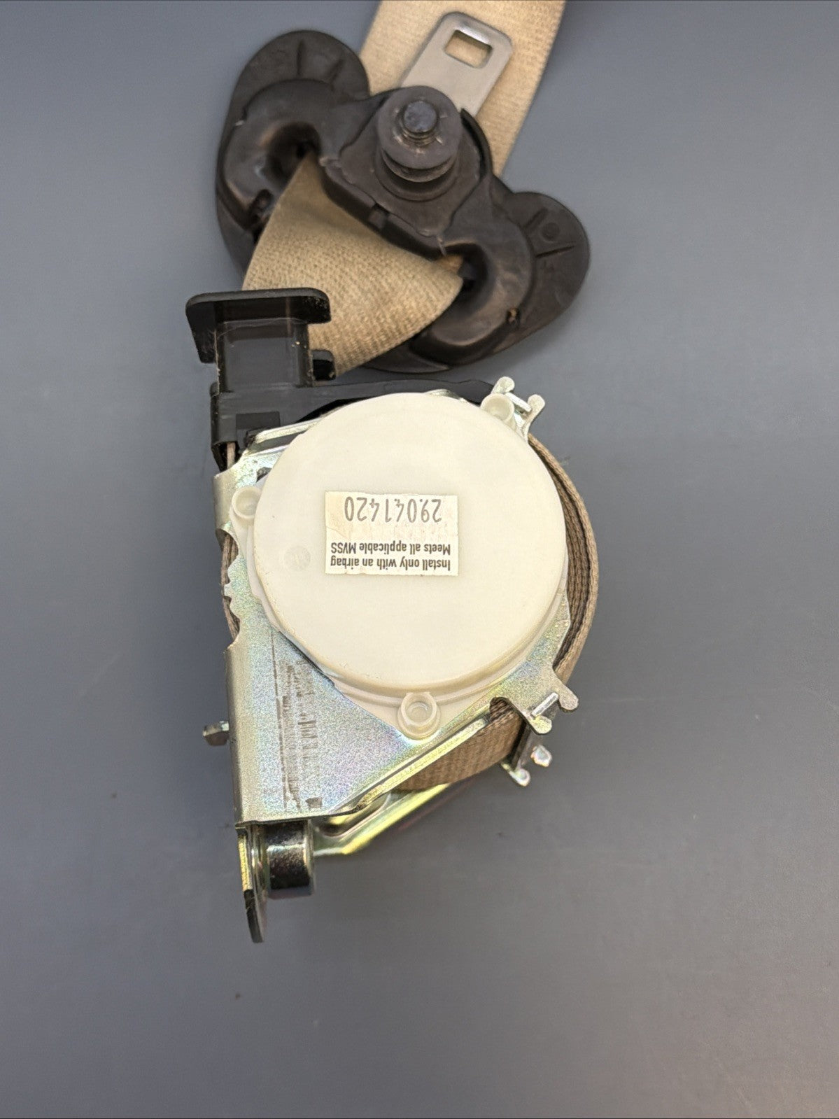 08-13 BMW E92 E93 M3 OEM Coupe Front Right Seat Belt BEIGE 34016740