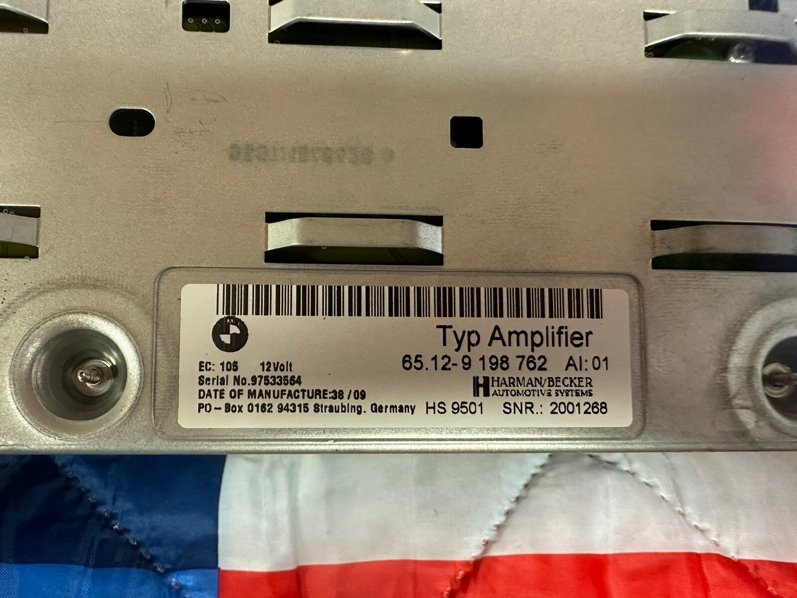 08-10 BMW 528 535 E60 AUDIO SYSTEM HARMAN BECKER AMPLIFIER AMP OEM 9198762