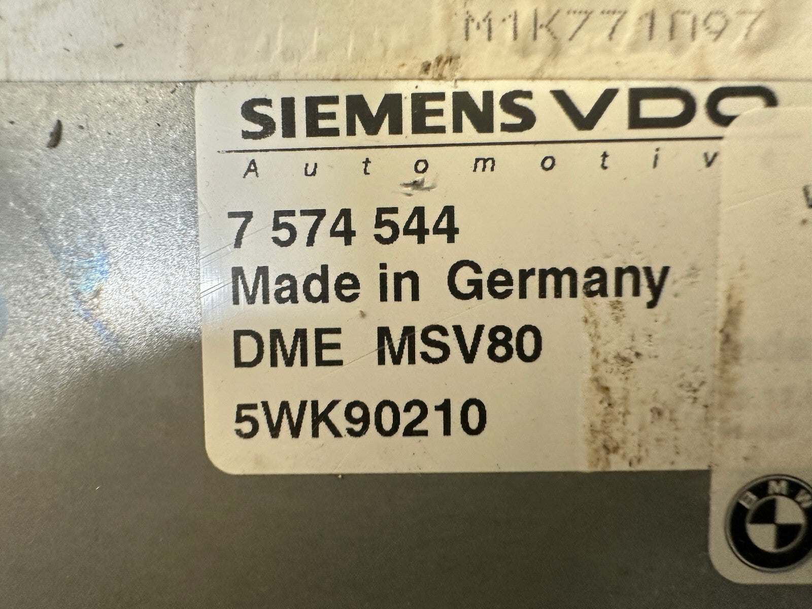 BMW 6-13 325i 328i 330i E90 3 SERIES N52 ENGINE ECU+CAS+KEY 7574544 MSV80