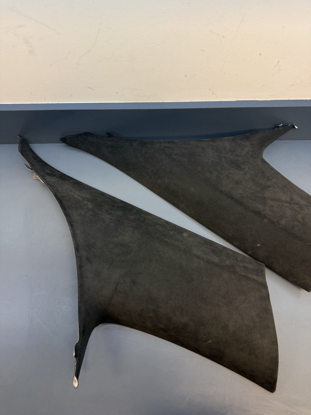 04-10 BMW E63 M6 Headliner Roof Pillar Trim Sun Visor Black Alcantara Set OEM