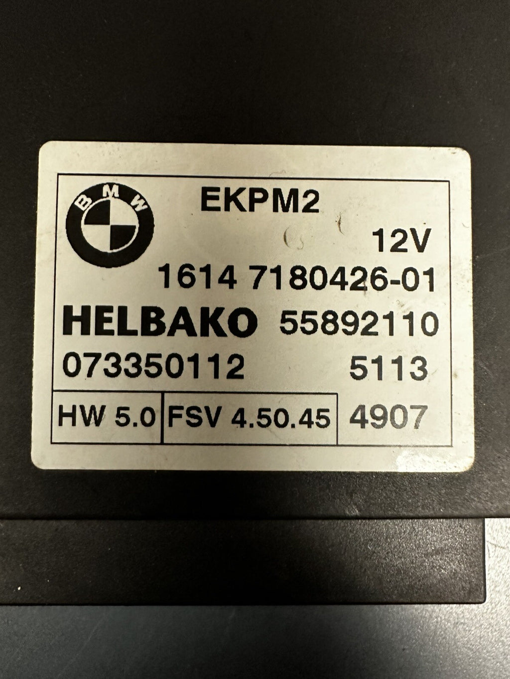 2007-2013 BMW X5 135i 328I 335I 535i FUEL PUMP CONTROL MODULE UNIT OEM 7180426