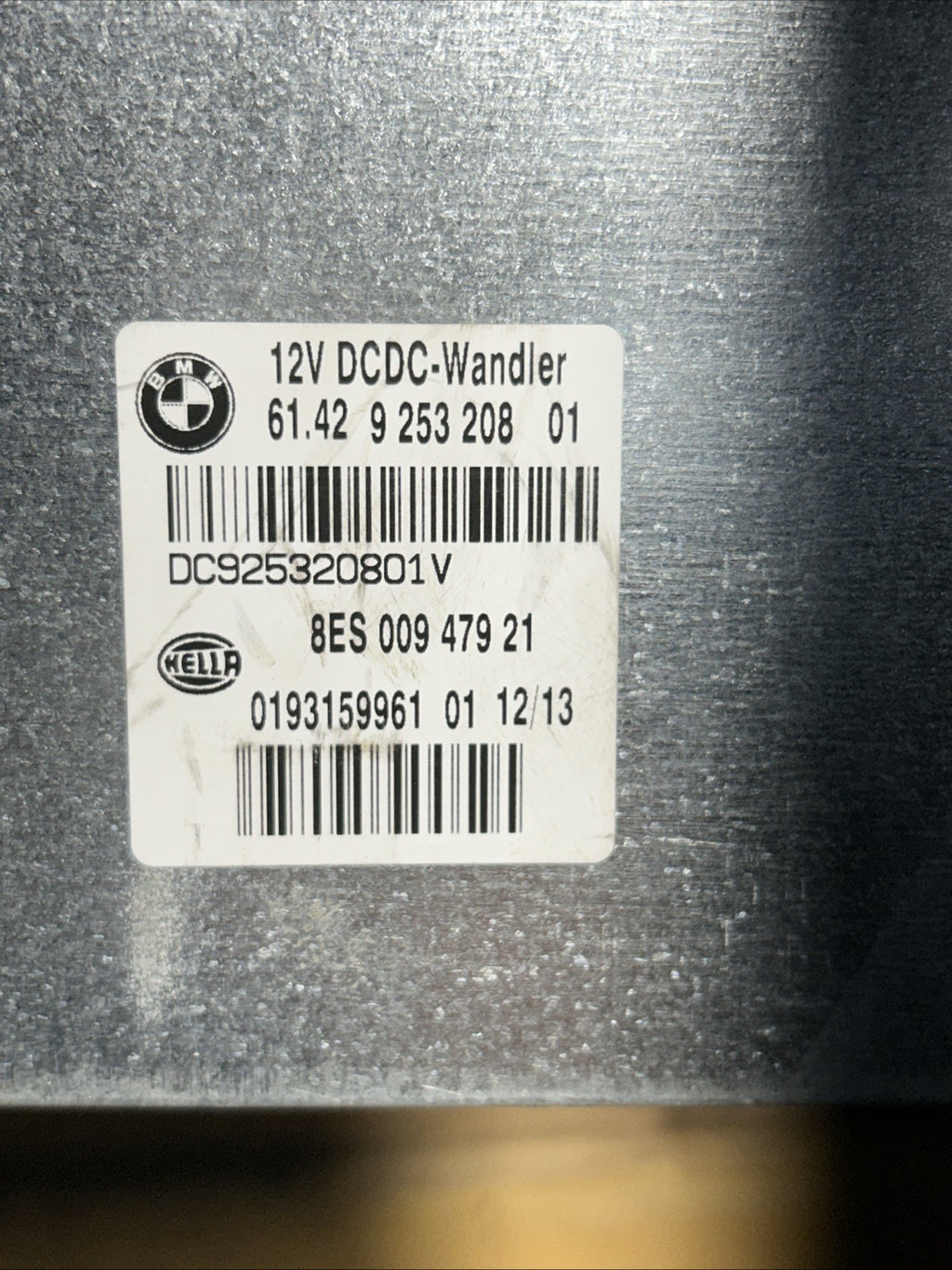DBMW 06-16 E81 E90 E84 1 3 SERIES X1 DC VOLTAGE CONVERTER CONTROL MODULE 9253208