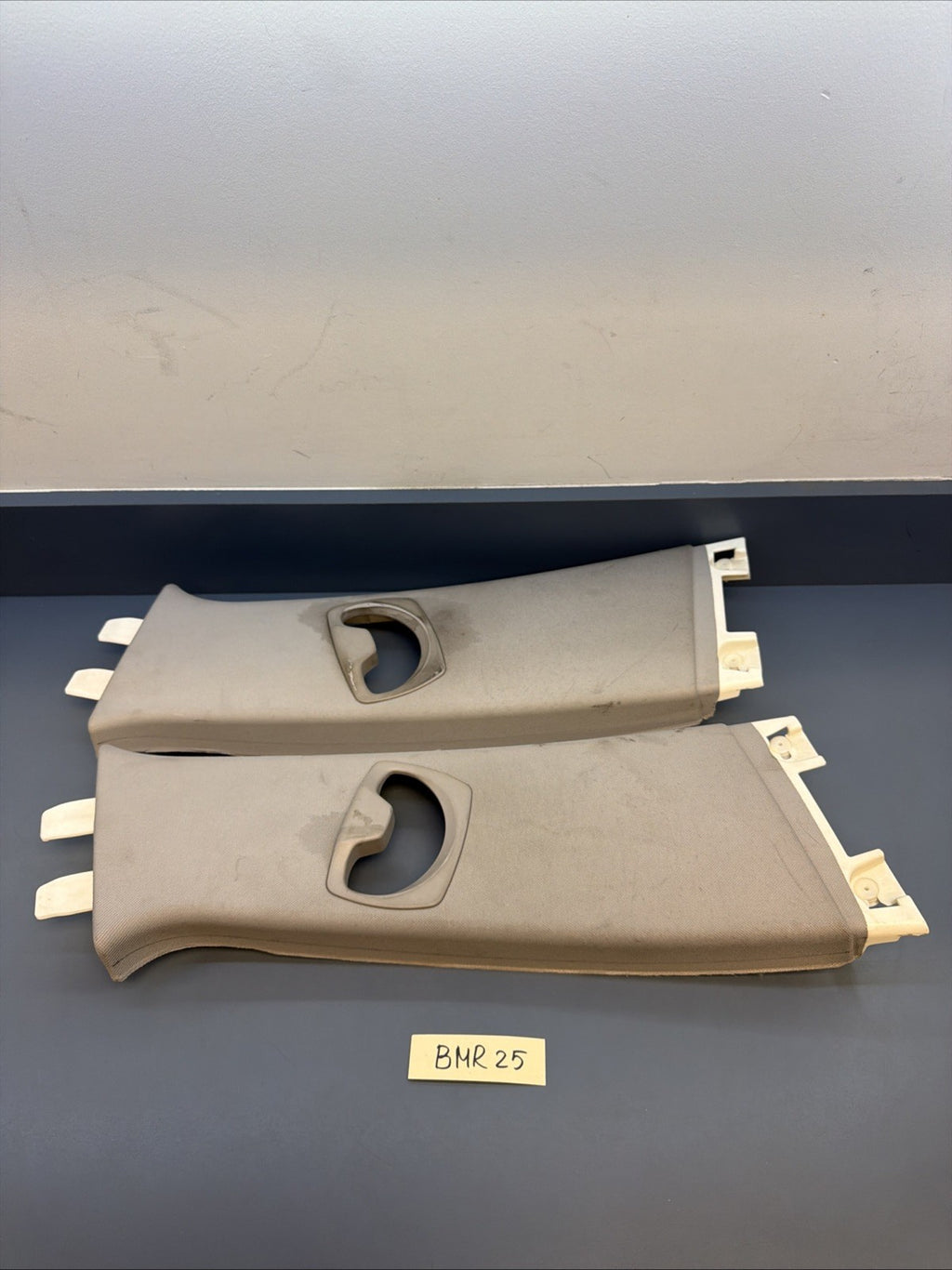 06-12 BMW E90 E91 328i UPPER B PILLAR TRIM LEFT & RIGHT 7058336 7058336 *READ*