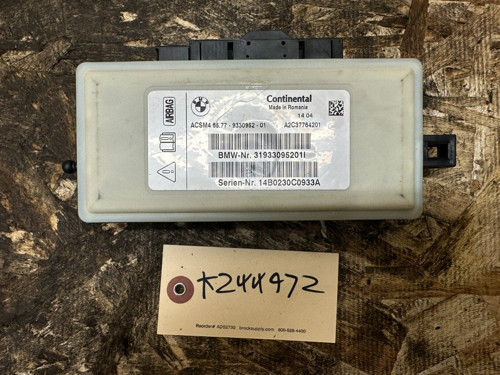 BMW 2012-2019 F30 F32 CRASH IMPACT SRS SENSOR OEM 9330952