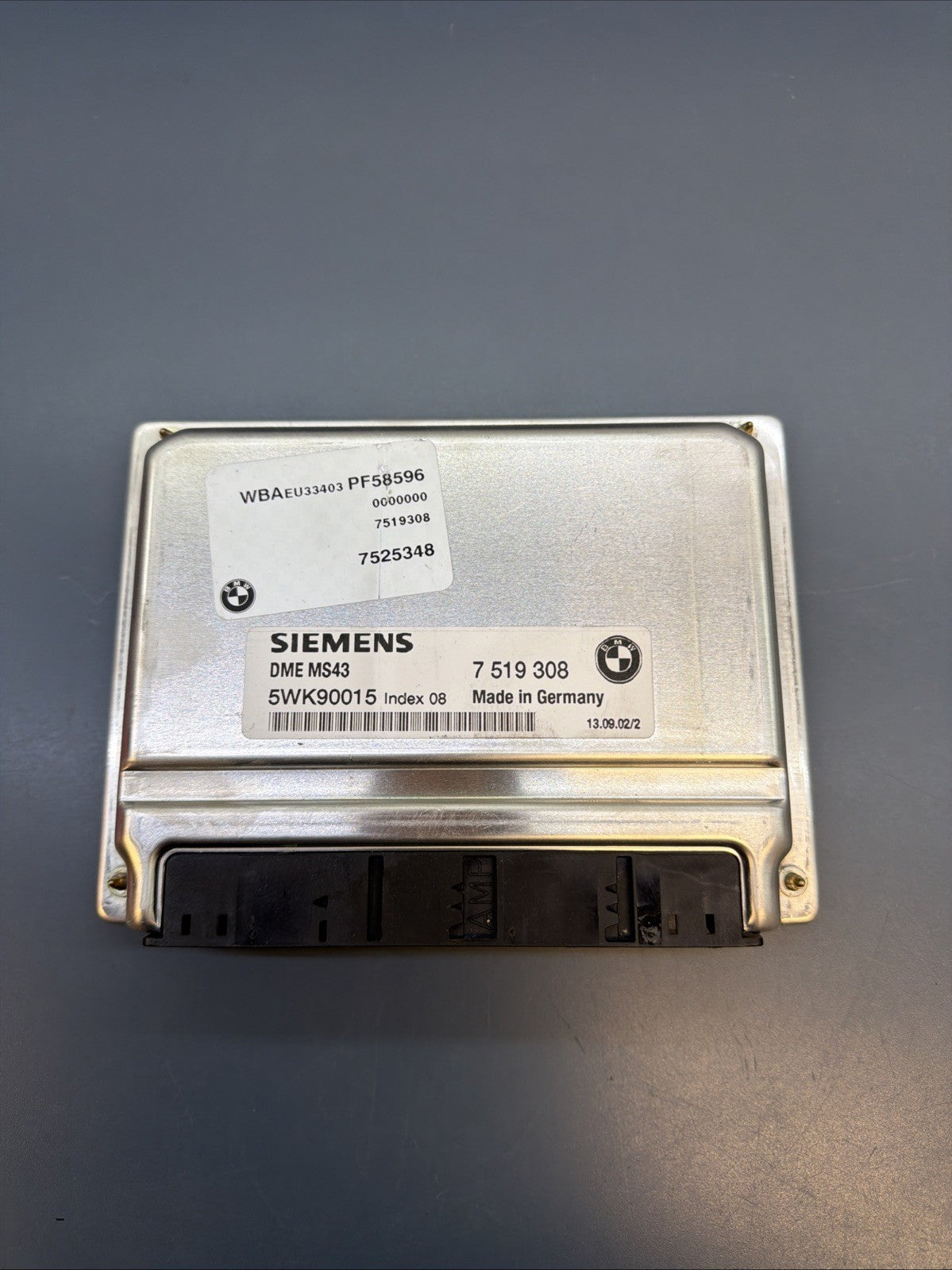 BMW E46 E39 E53 3 5 3.0i M54 ENGINE ECU SET DME MS43 EWS3 IGNITION KEY 7519308