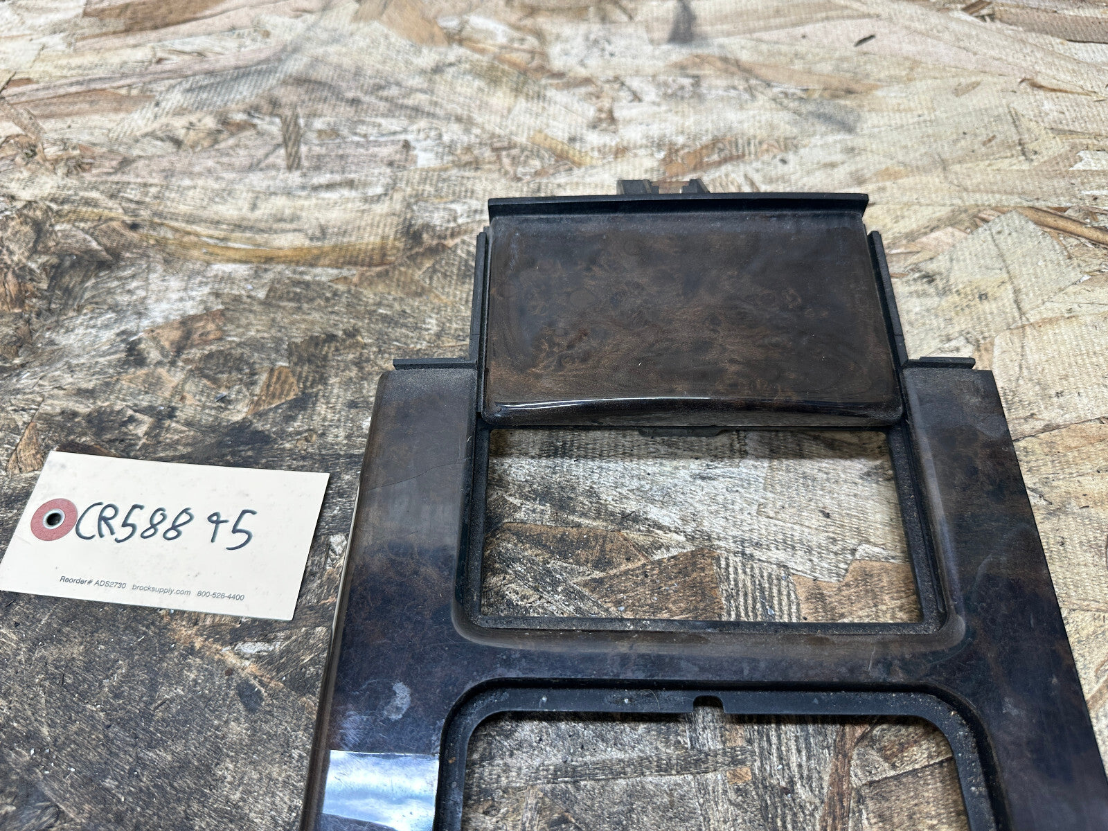 BMW 01-10 E60 5 SERIES CENTER CONSOLE POPLAR WOOD iDRIVE SHIFTER COVER 7059919