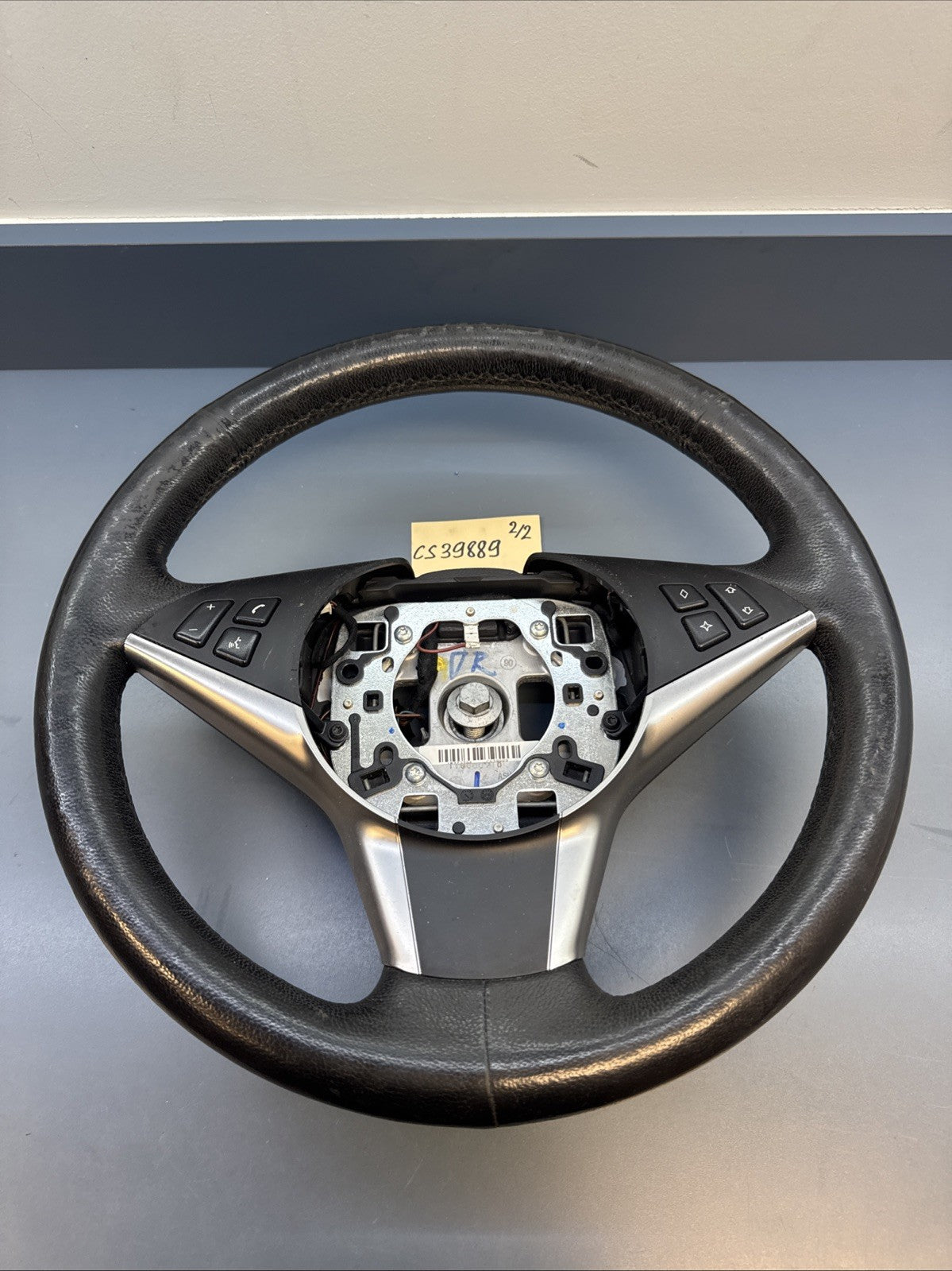 2004-2010 BMW E60 E61 E63 E64 LEATHER STEERING WHEEL Oem HEATED SPORT