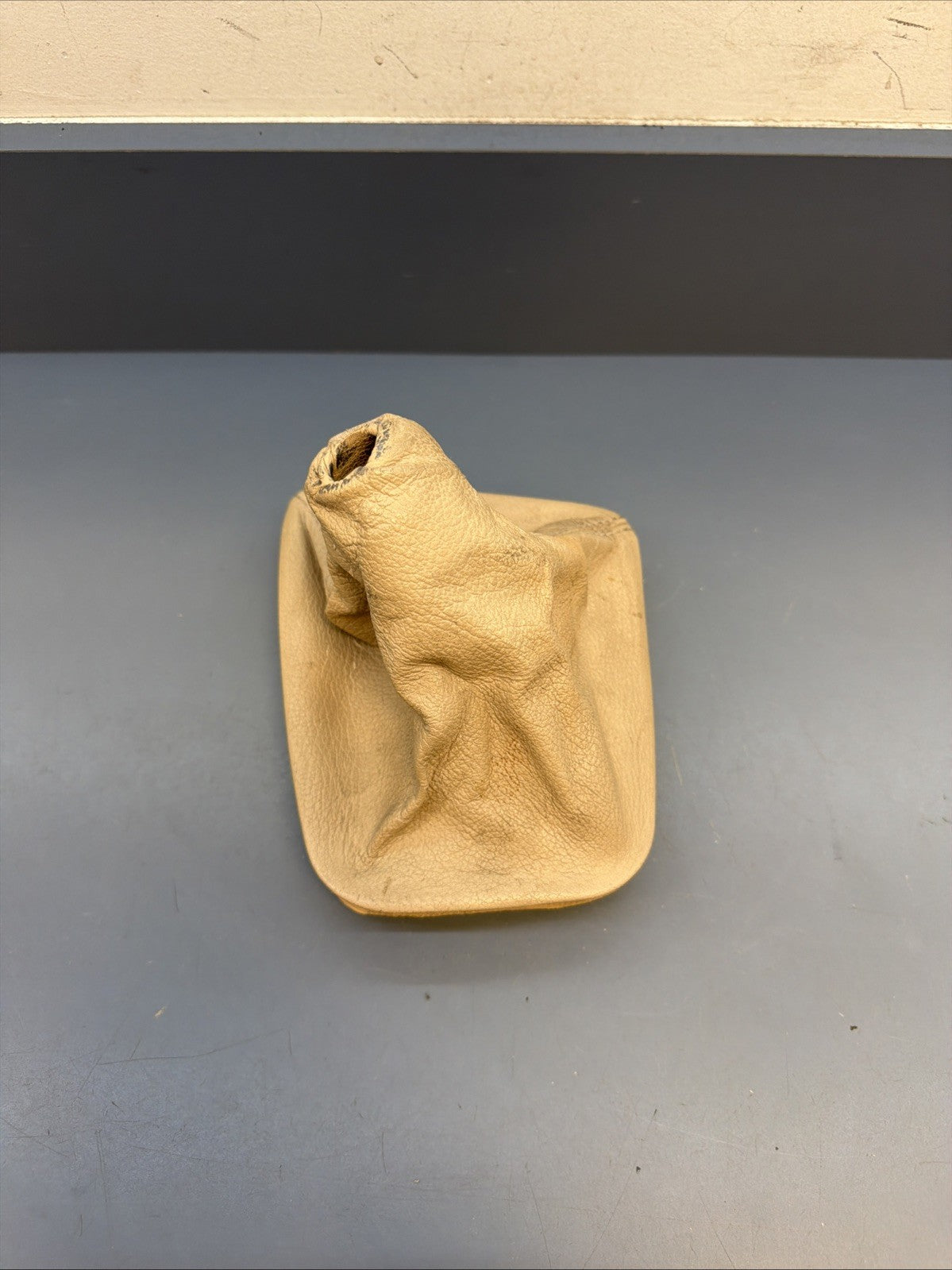 BMW E46 leather gear lever cover manual transmission beige shift boot 1434430