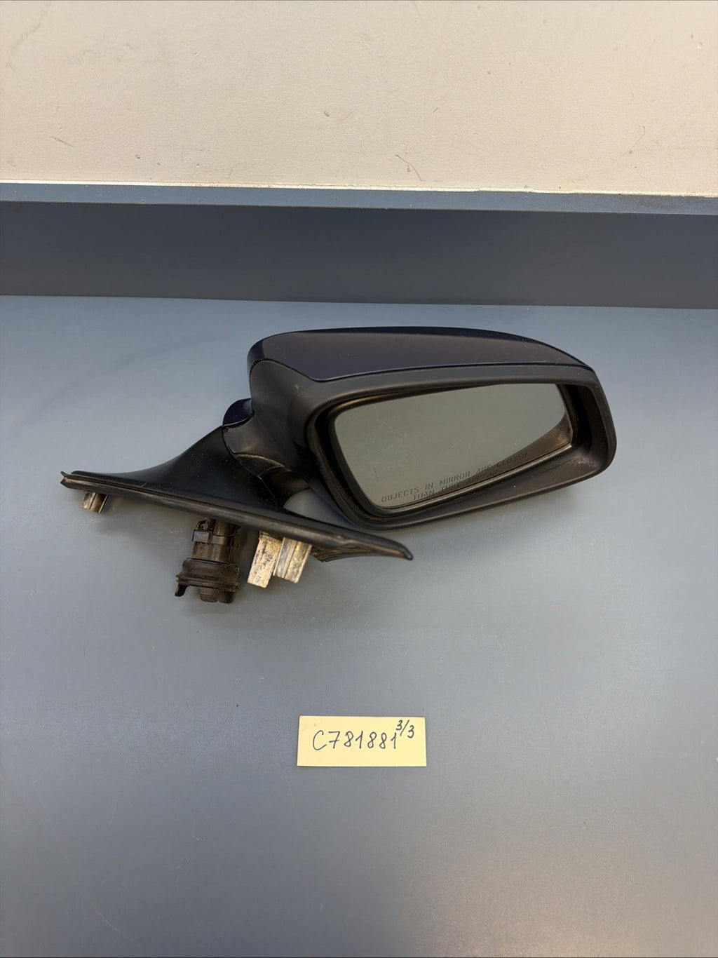 2011-2013 BMW 5 Series F10 Front Right Passenger Door Mirror OEM 7216364 DK BLUE