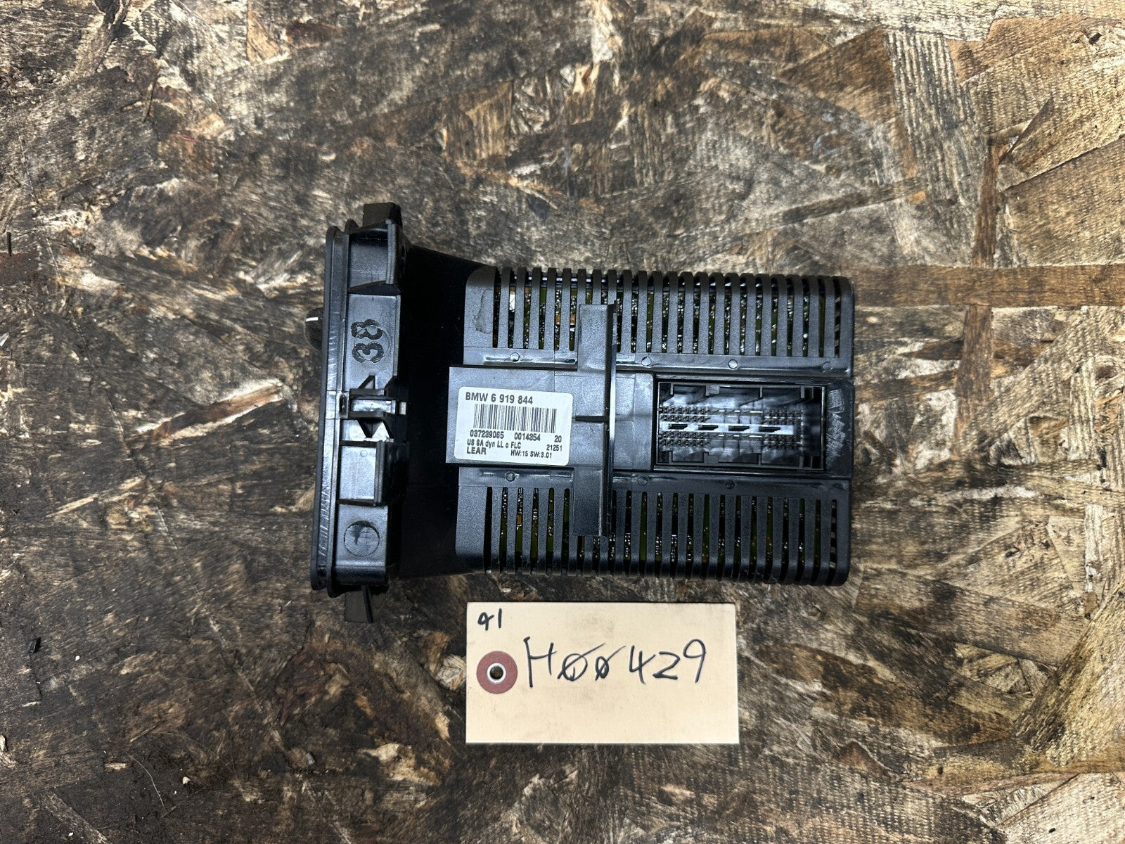 BMW 1999-2006 E46 3 SERIES HEADLIGHT FOG LIGHT CONTROL SWITCH PANEL OEM 6919844