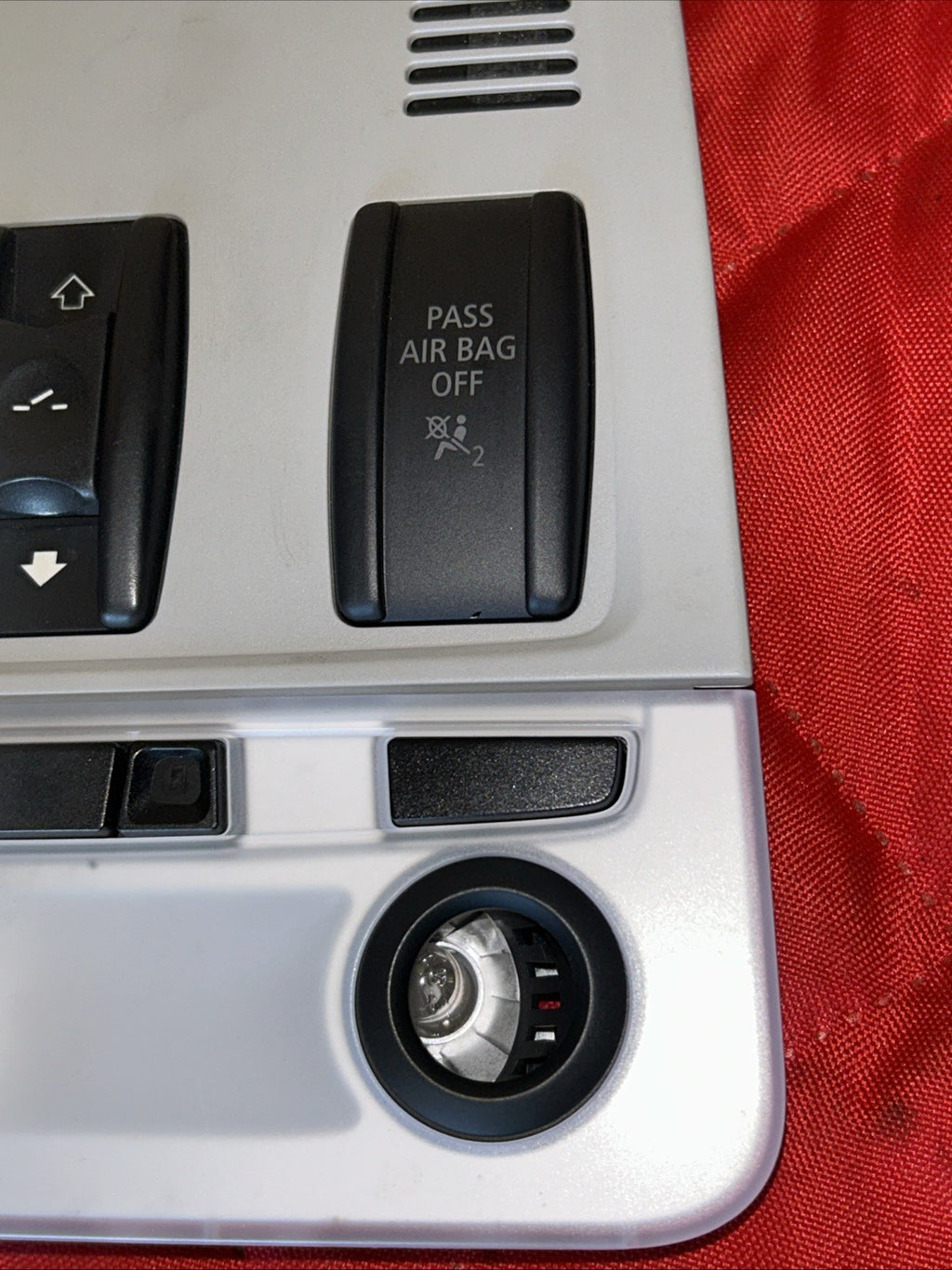 BMW 06-12 E90 E9X FRONT UPPER SUNROOF INTERIOR LIGHT CONTROLS GRAY OEM 6976340