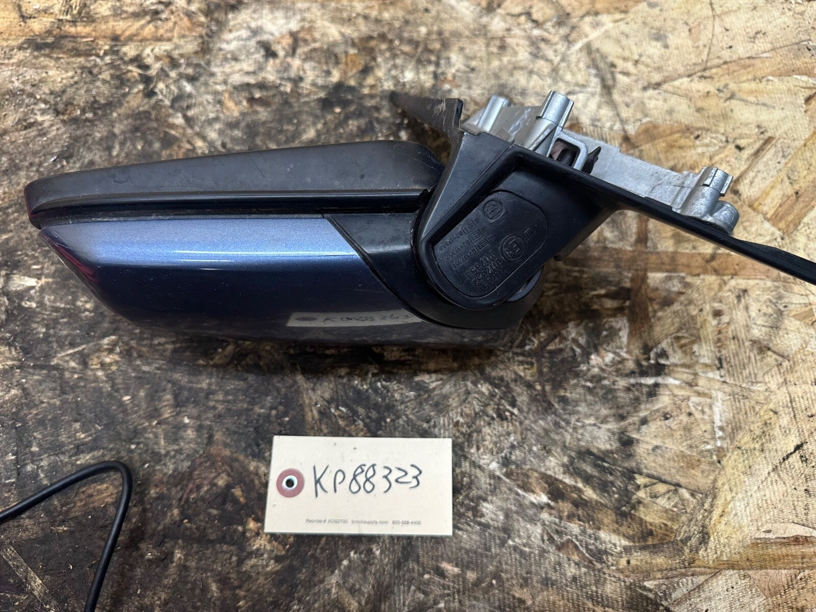 BMW E46 RIGHT PASSANGER SIDE MIRROR MYSTIC BLUE COMPLETE OEM BMW 0117351