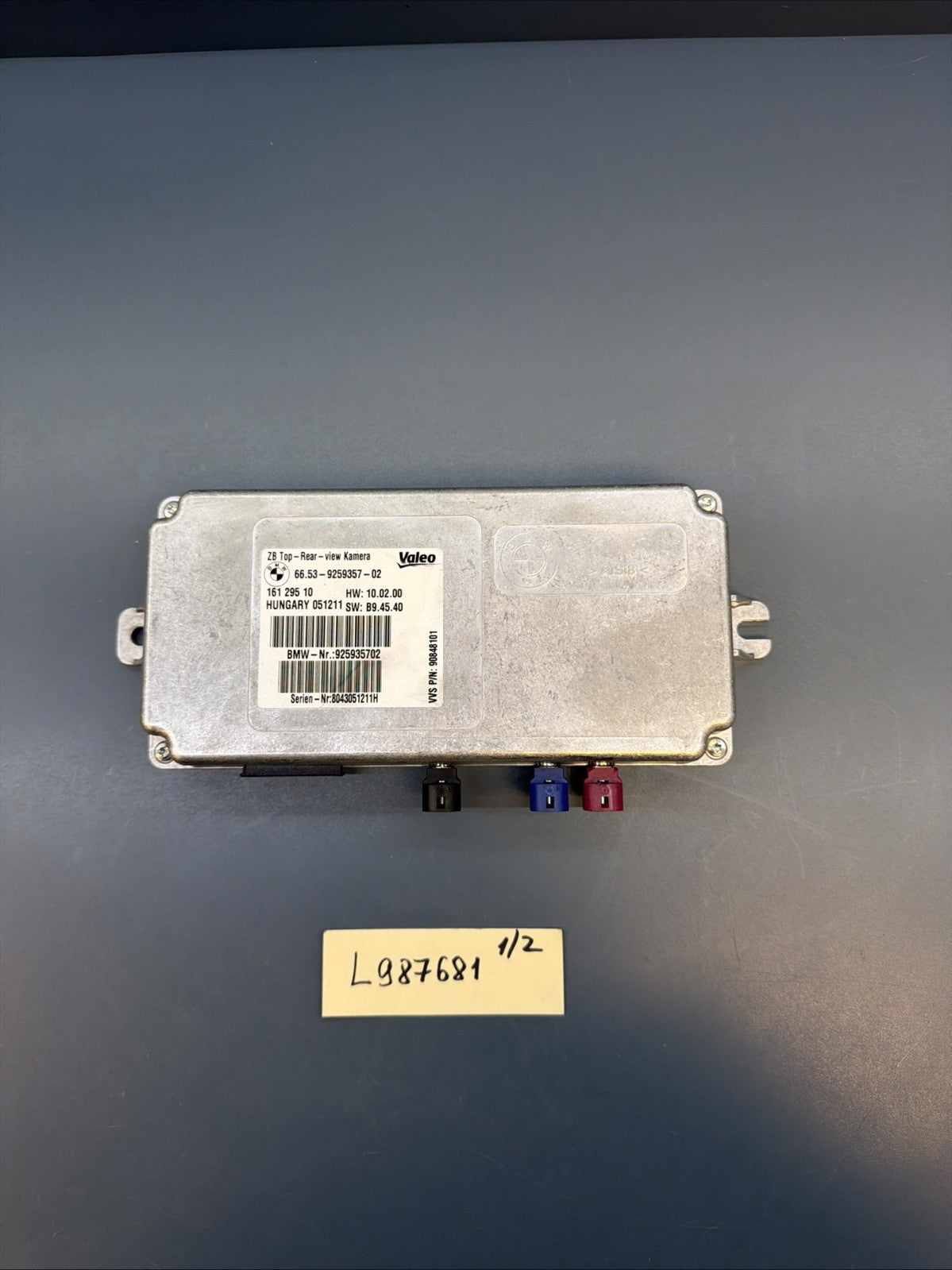 09-13 BMW X5 X6 Rear Side View Backup Camera Control Module Unit 9259357 Oem