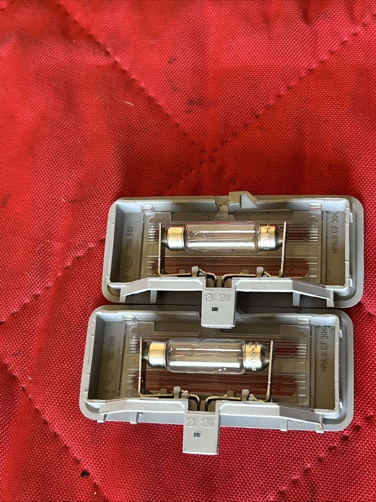 06-11 BMW E60,E61,E90,E91,E92 SUN VISOR INTERIOR LIGHT 6962011 SET OF 2 GREY