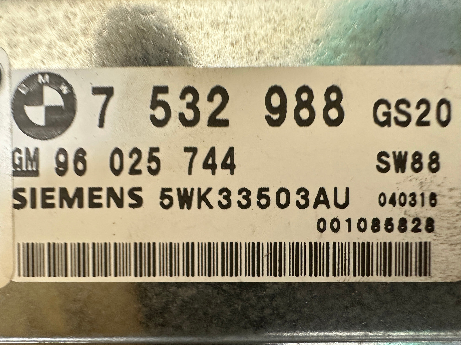BMW 99-06 E46 3 SERIES TCU AUTOMATIC TRANSMISSION CONTROL MODULE OEM 7533766