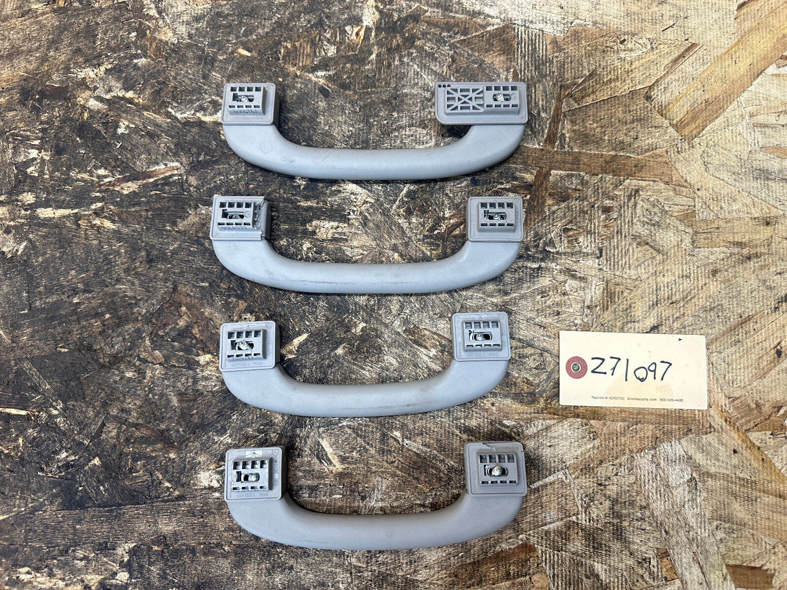 BMW 04-13 E90 3 SERIES INTERIOR GRAB HANDEL SET 4PC GRAY OEM 7033661+7033659