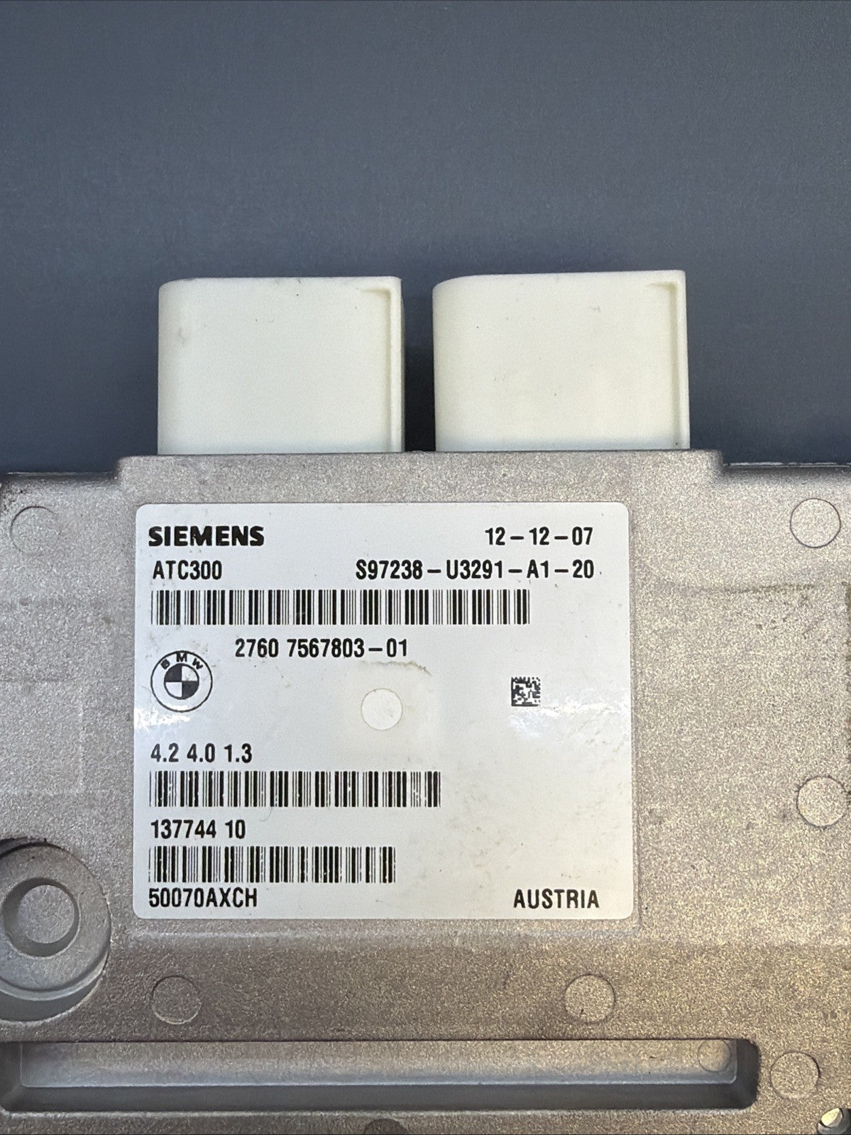 07-10 BMW 328XI xDRIVE AWD TRANSFER CASE CONTROL MODULE 7567803 OEM GENUINE