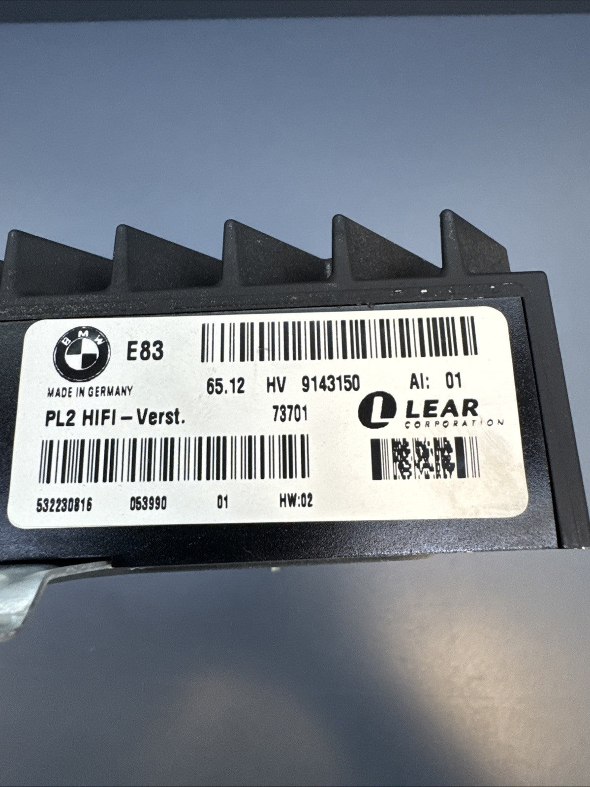 2008 2010 BMW 328I X3 AMP AMPLIFIER CAR STEREO AUDIO 65.12 HV 9143150 OEM 200430