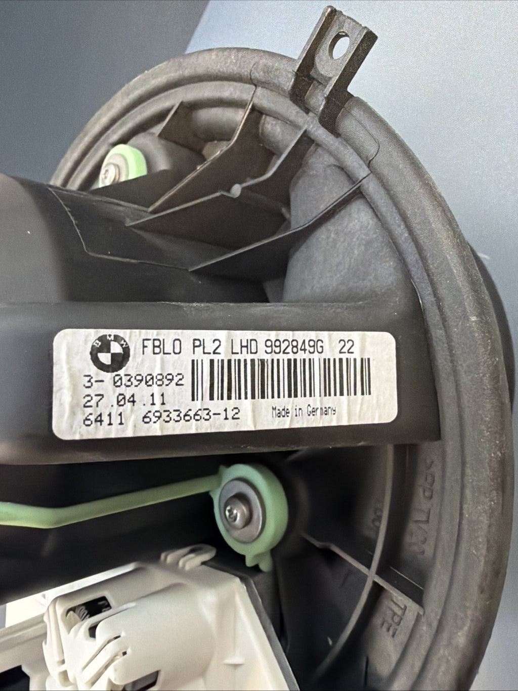 07-13 BMW X1 X3 E82 E90 E92 128I 135I 328I 335I HEATER BLOWER MOTOR FAN 6933663