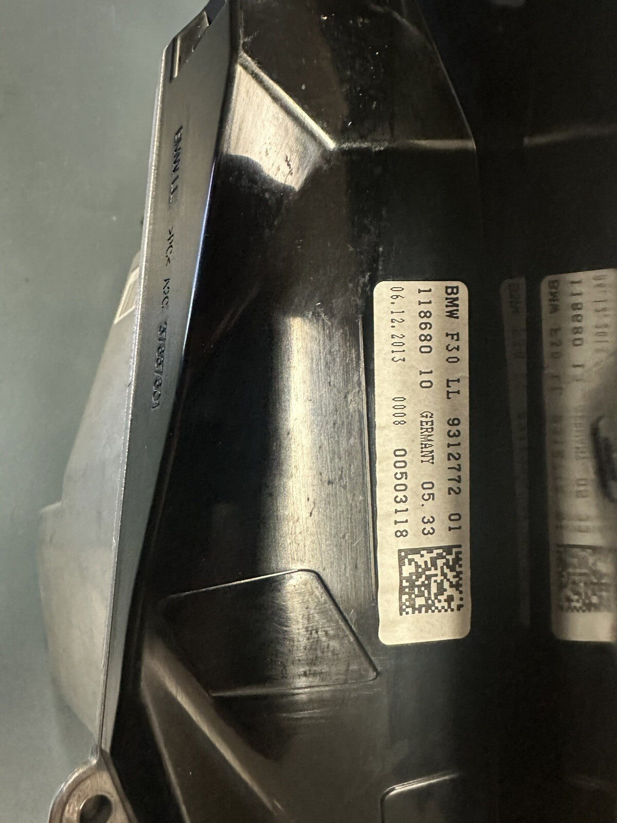 12-18 BMW F30 F31 3 SERIES DASH HUD HEAD UP DISPLAY OEM 9312772