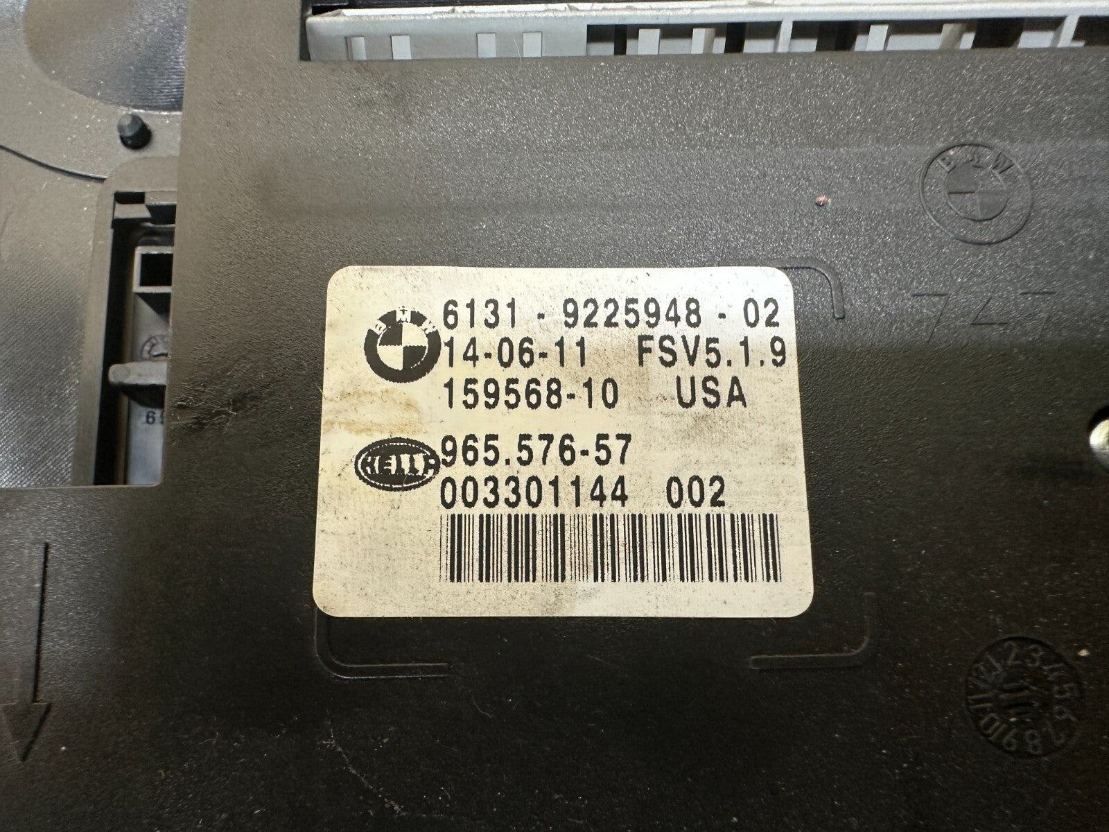 BMW 2007-2014 E70 X5 OVERHEAD DOME LIGHT+SUNROOF SWITCHES GRAY OEM 9225948
