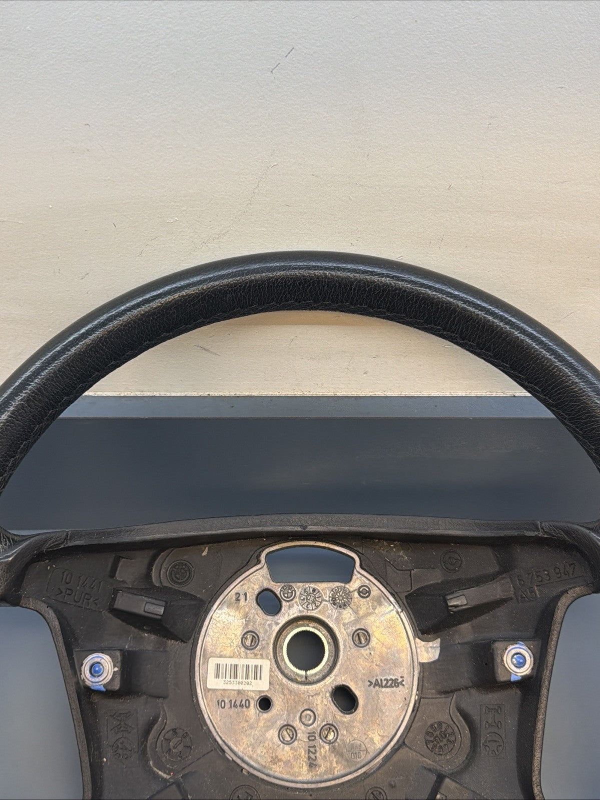 99-06 BMW OEM 330XI STEERING WHEEL W/O CONTROL SWITCHES LEATHER BLACK OEM