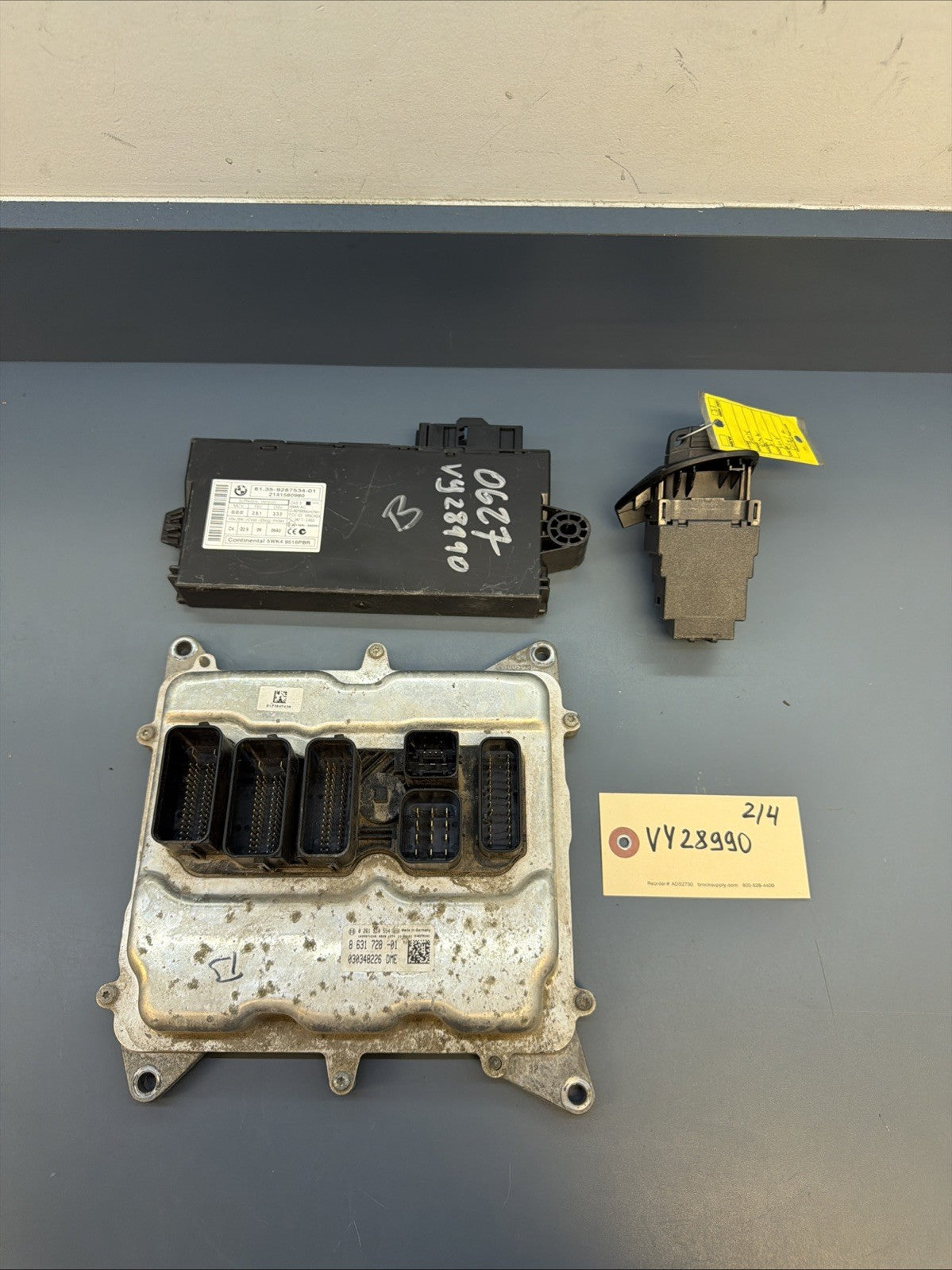 BMW E84 X1 N20 2.0L 28i Engine Computer Module Key DME ECU CAS3 SET OEM 8631728