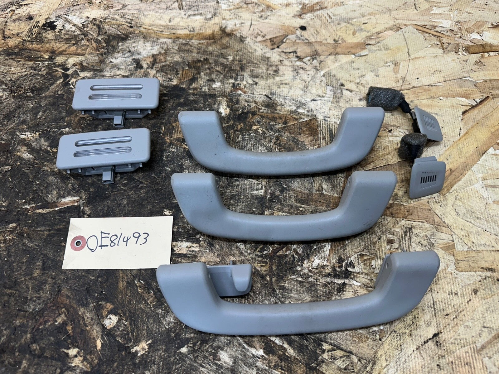 BMW 2011-2019 F25 X3 LIGHT GRAY GRAB HANDEL AND MICROPHONE AND LIGHT SET OEM
