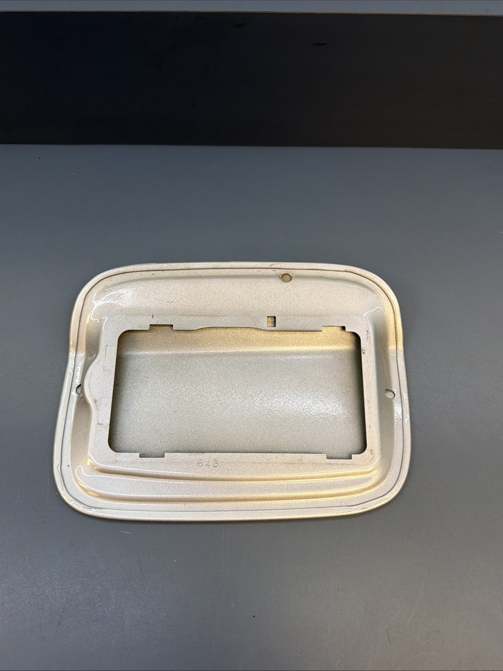 2007-2013 BMW X5 E70 REAR GAS FUEL TANK FILLER DOOR LID SILVER GENUINE OEM