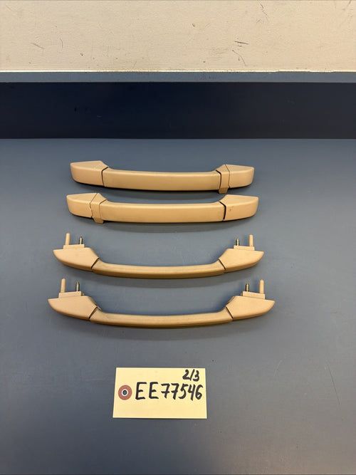 00-06 BMW E46 Headliner Grab Handle Set Front Rear Left Right Beige 8231321