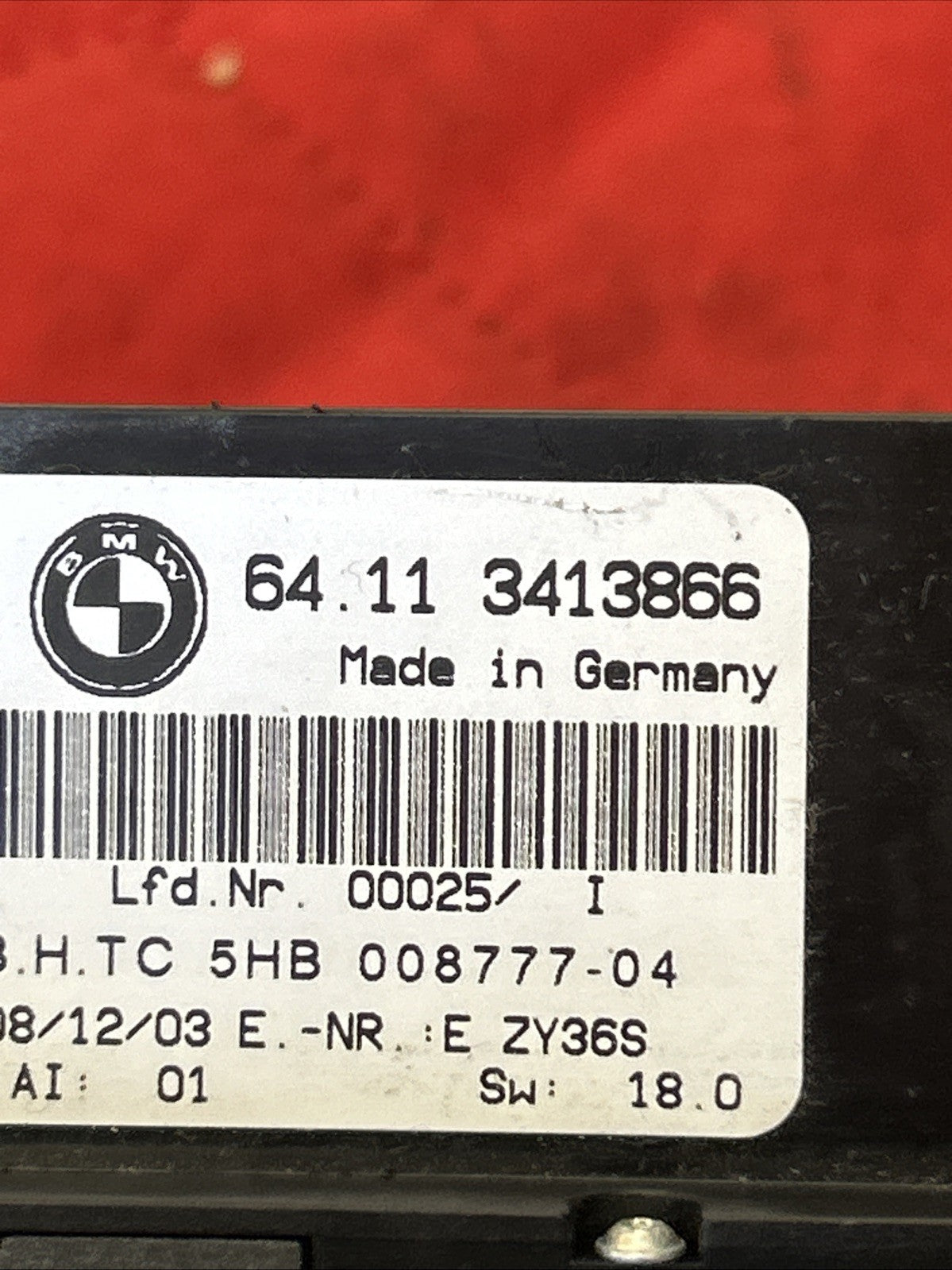 BMW 03-10 E83 X3 BLACK HEATER/AC CLIMATE CONTROL SWITCH PANEL+TRIM OEM 3413866