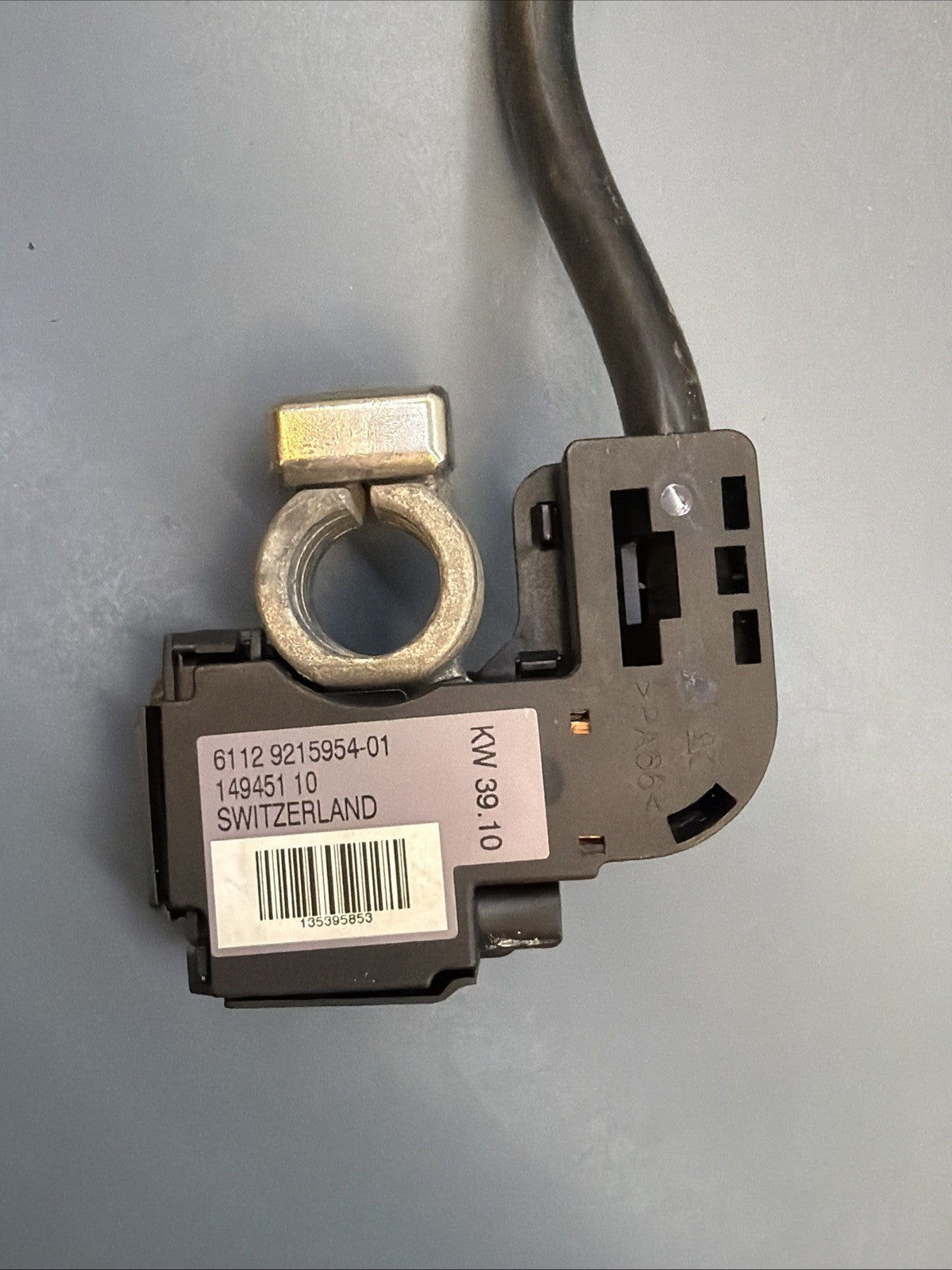 06-13 BMW X5 E70 E90 328i 325i Rear Trunk Battery Negative Cable 9164352