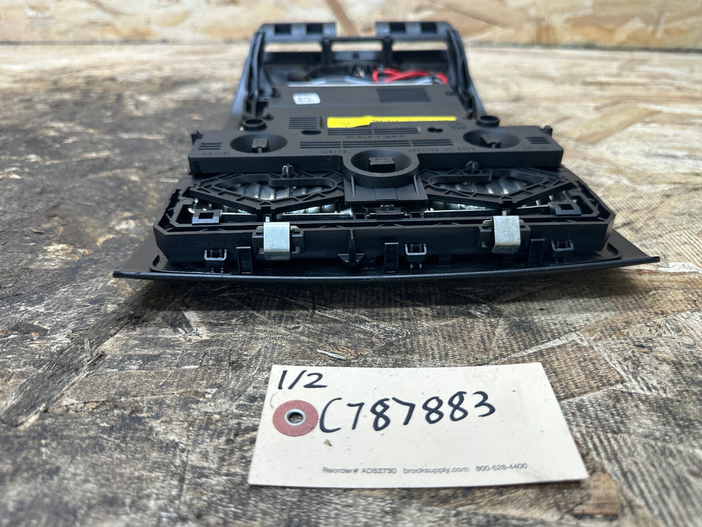 BMW 2010-2017 F10 5 SERIES FRONT OVERHEAD DOME LIGHT SWITCH BLACK OEM 28140555