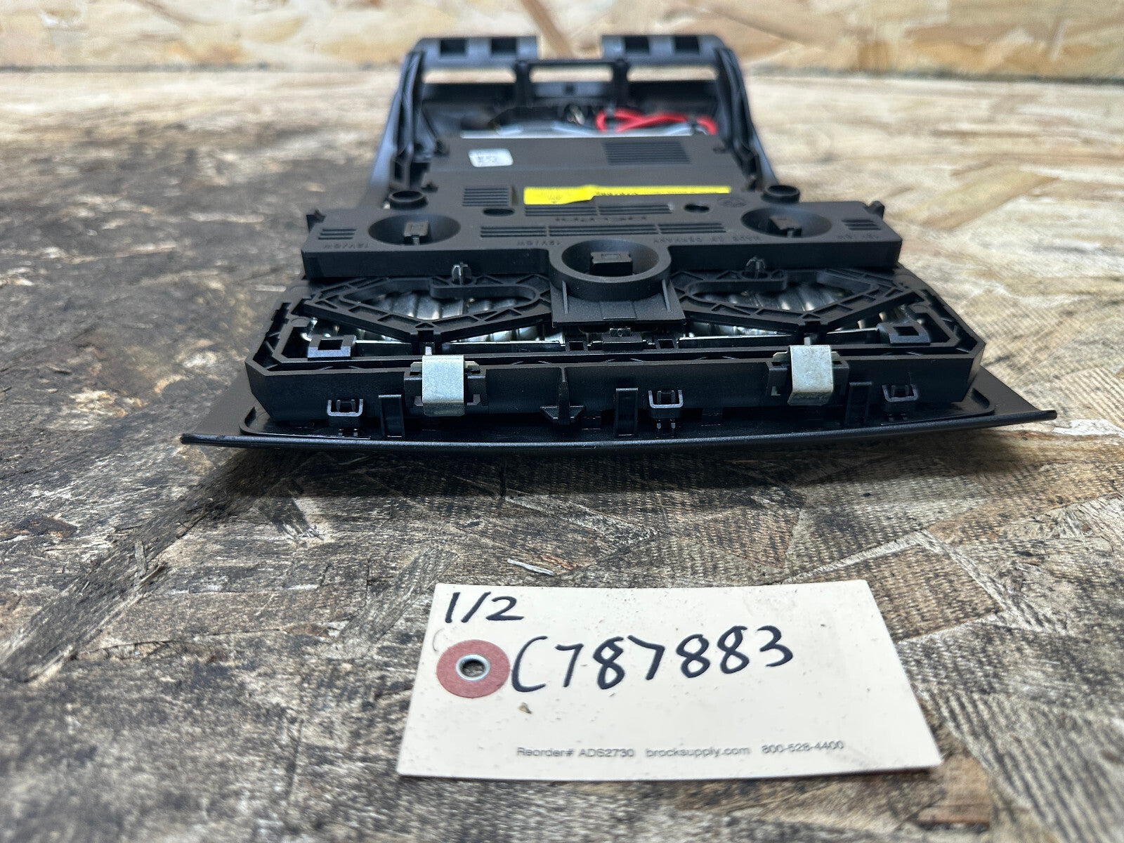 BMW 2010-2017 F10 5 SERIES FRONT OVERHEAD DOME LIGHT SWITCH BLACK OEM 28140555