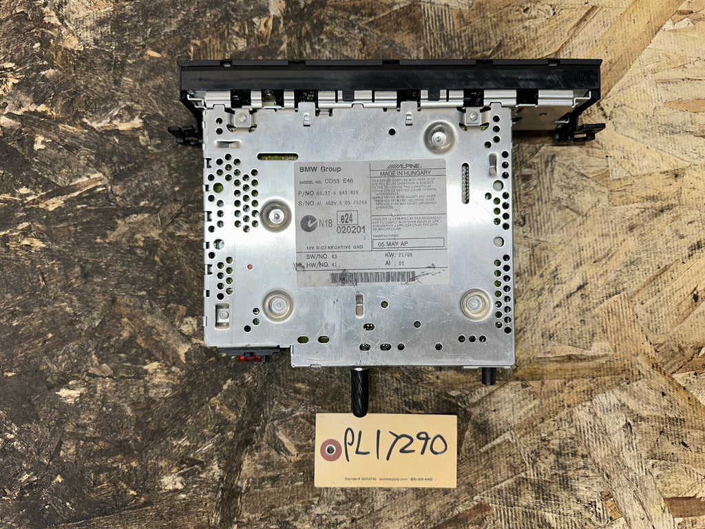 BMW 1999-2005 E46 3 SERIES PROFESSIONAL CD RADIO AUDIO PLAYER OEM 6943429
