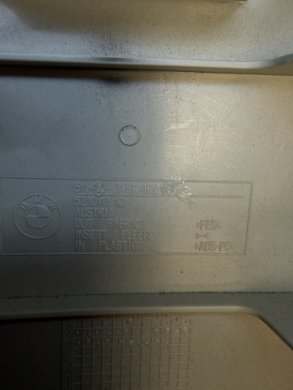 BMW E92 Right & Left Side B Pillar Center Post Trim Panel Gray 7117470 7117469