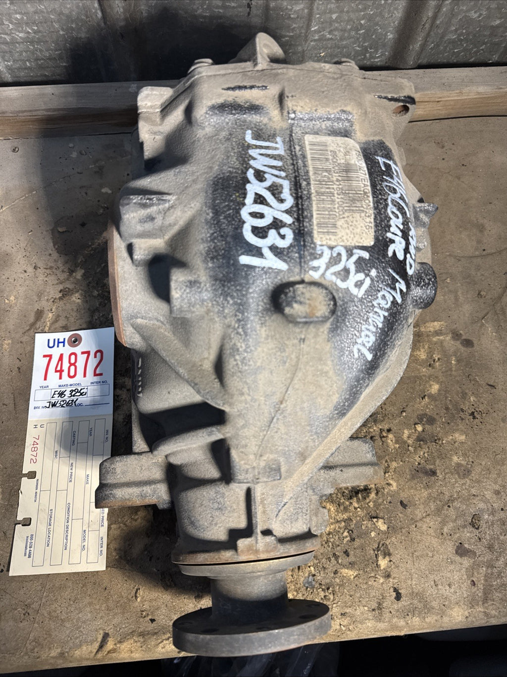 BMW REAR DIFFERENTIAL E46 325CI MANUAL SERIES  FINAL DRIVE 3.15 7500027