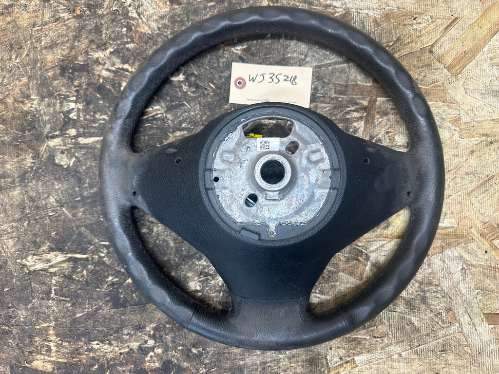 BMW 06-10 E83 X3 BLACK LEATHER STEERING WHEEL W MULTIFUNCTION CONTROLLS 3455481
