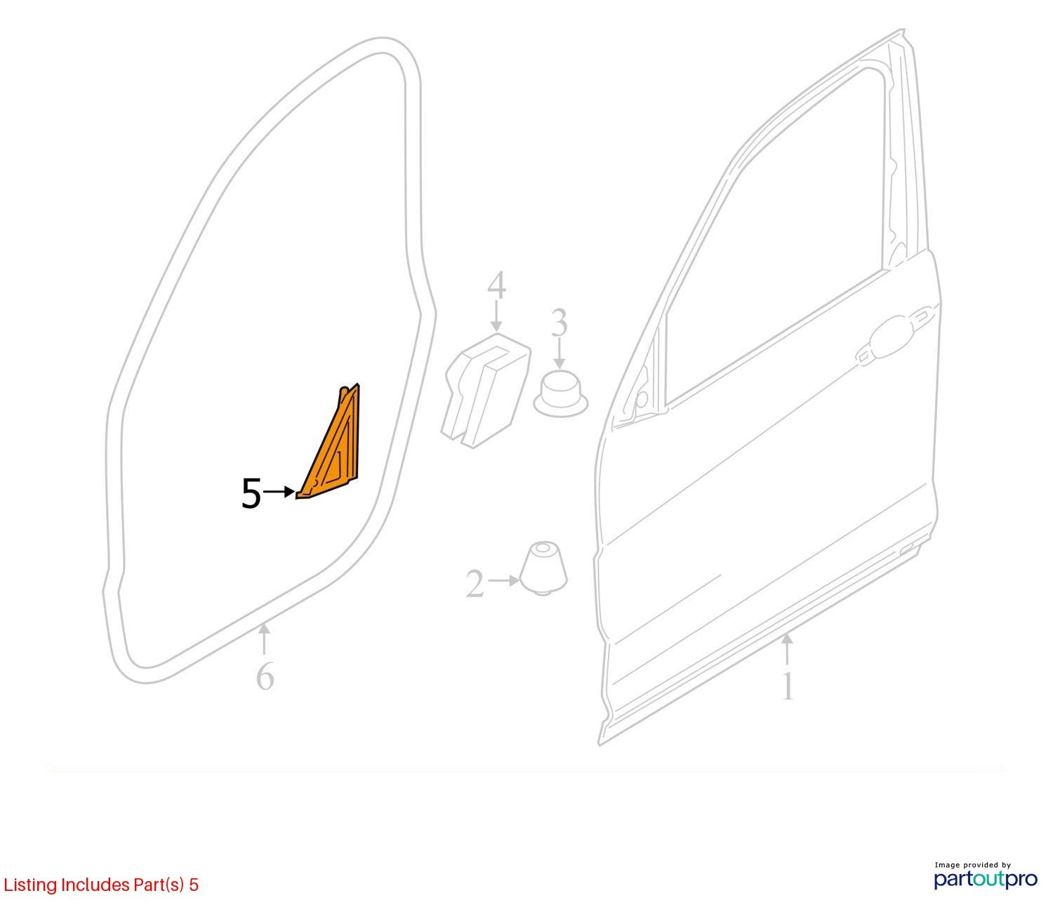 2011 - 2014 BMW X3 Door Mirror HEATED Right SIDE W/O Camera Red  RH | OEM