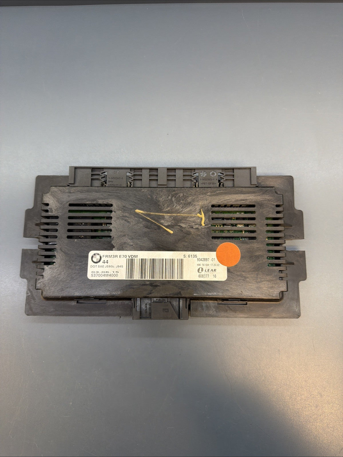 07-13 BMW E70 E71 X6 X5 FRM3R VDM FOOTWELL LIGHT CONTROL MODULE LCM OEM 9342897