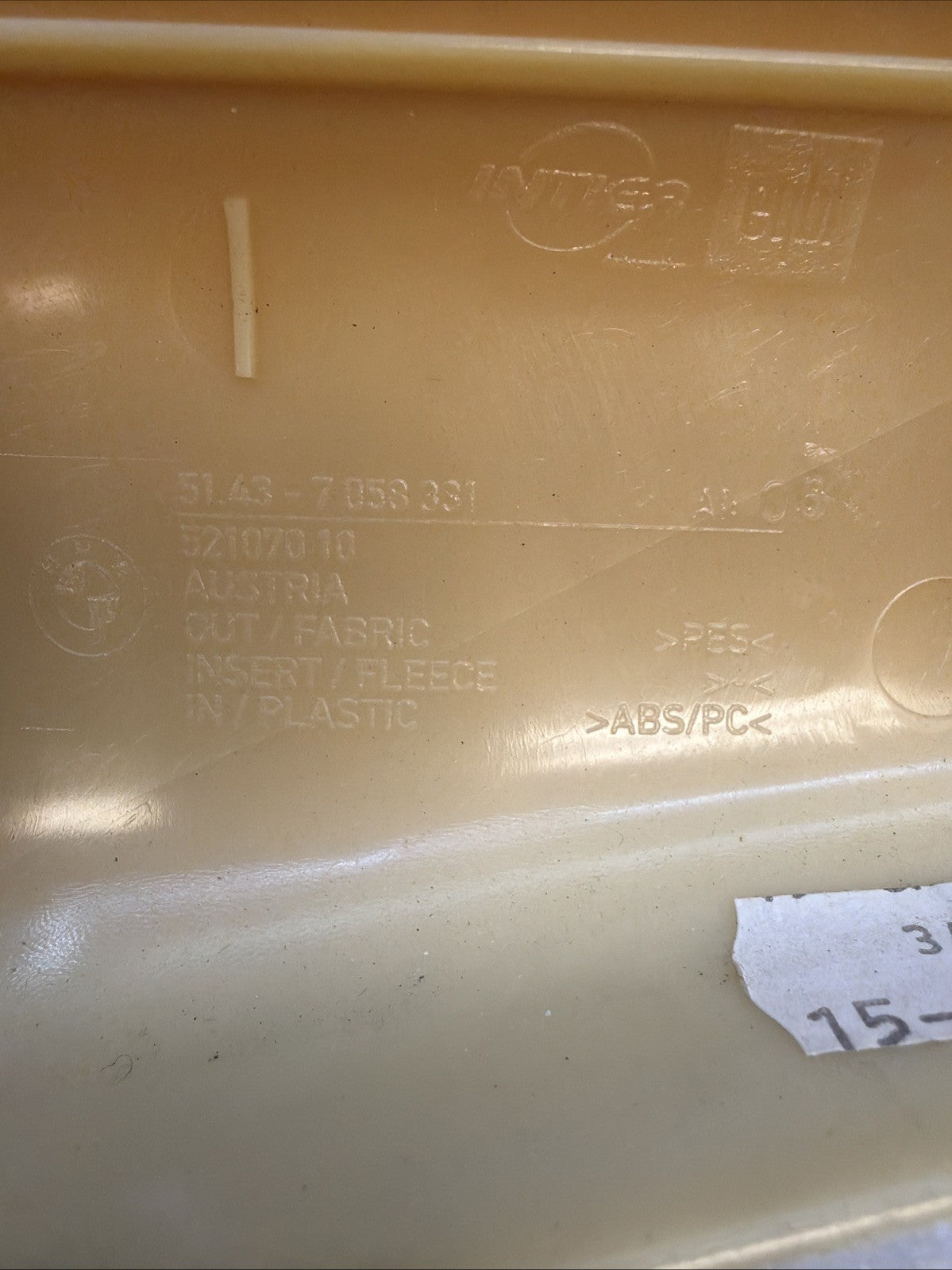 06-11 Bmw E90 328 330 335 Front Windshield A Pillar Column Cover Trim Set TAN