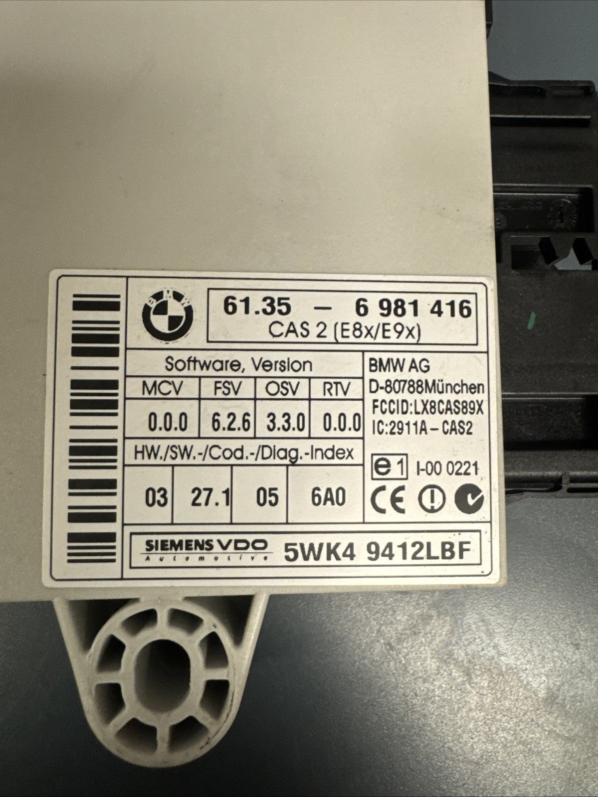BMW E90 E91 E92 Engine Computer DME CAS KEY MsV70 N52 Auto OEM 06-08  7561817