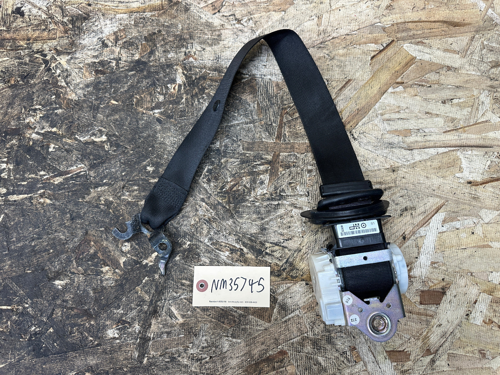 BMW 2006-2012 E90 PASSENGER SIDE SEATBELT RETRACTOR ASSEMBLY BLACK OEM 34006653