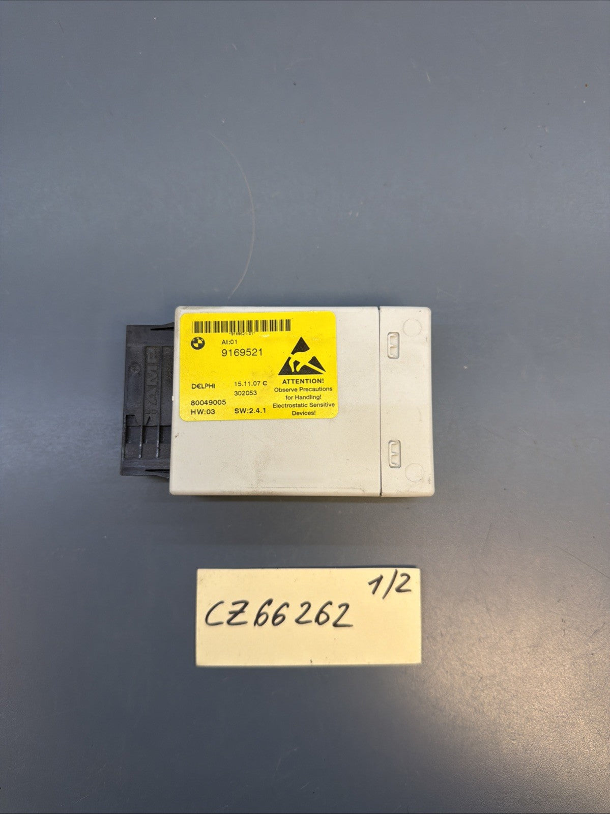 BMW 05-10 E60/E61 CENTER CONSOLE iDrive/ECU SWITCH CONTROL MODULE OEM 9169521