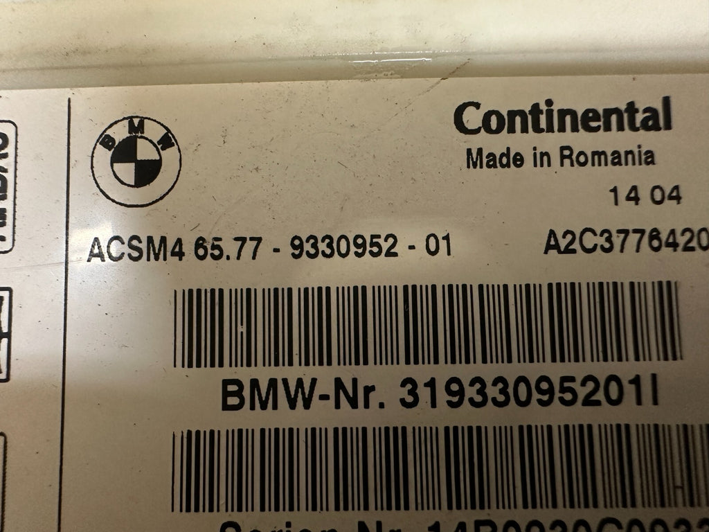 BMW 2012-2019 F30 F32 CRASH IMPACT SRS SENSOR OEM 9330952