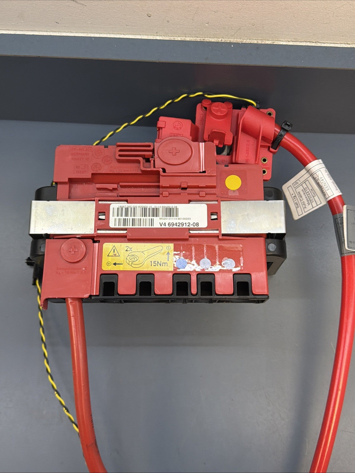 12-15 BMW X1 E84 Battery Power Distribution Junction Box OEM W CABLE 6942912