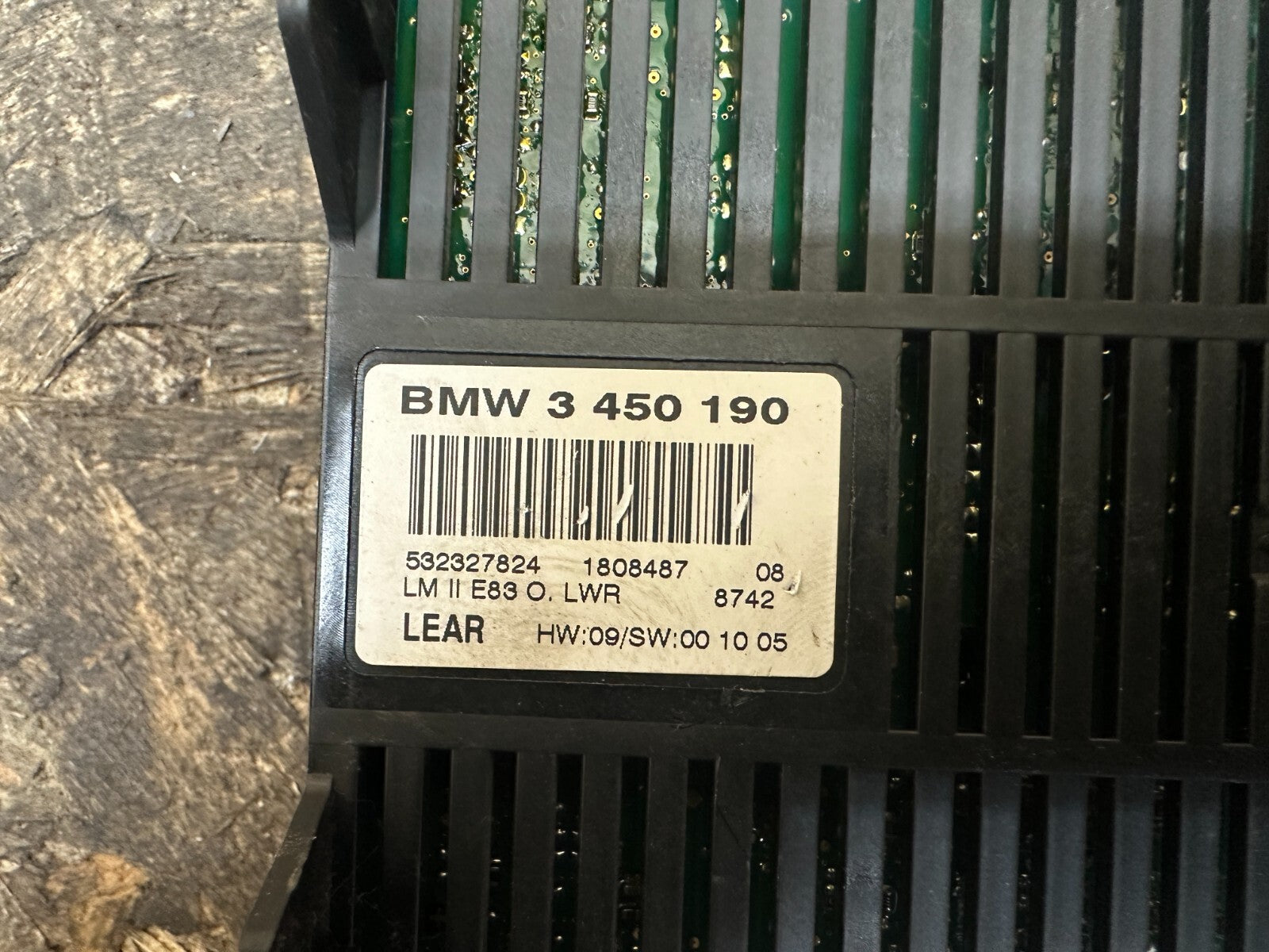 BMW 2006-2010 E83 X3 LCI FOOTWELL HEADLIGHT CONTROL MODULE OEM 3450190