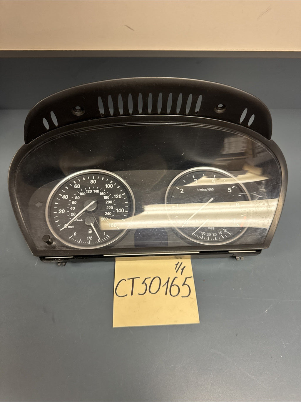2008-2010 BMW E60 550I LCI INSTRUMENT CLUSTER GAUGE SPEEDOMETER 9153749 OEM